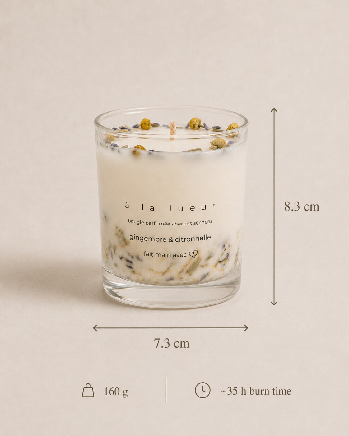 Camille — Botanical Scented Soy Candle